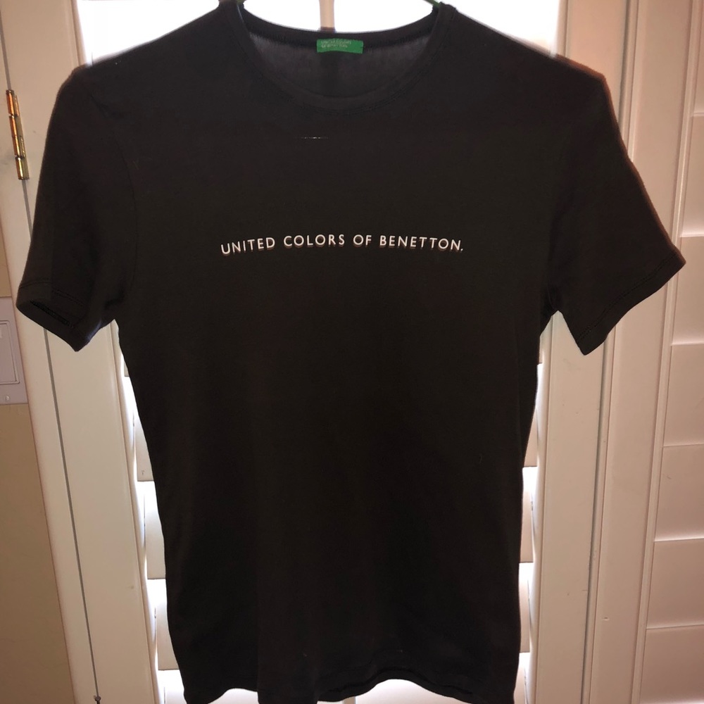 Benetton short sleeve T-shirt- ladies brown Medium